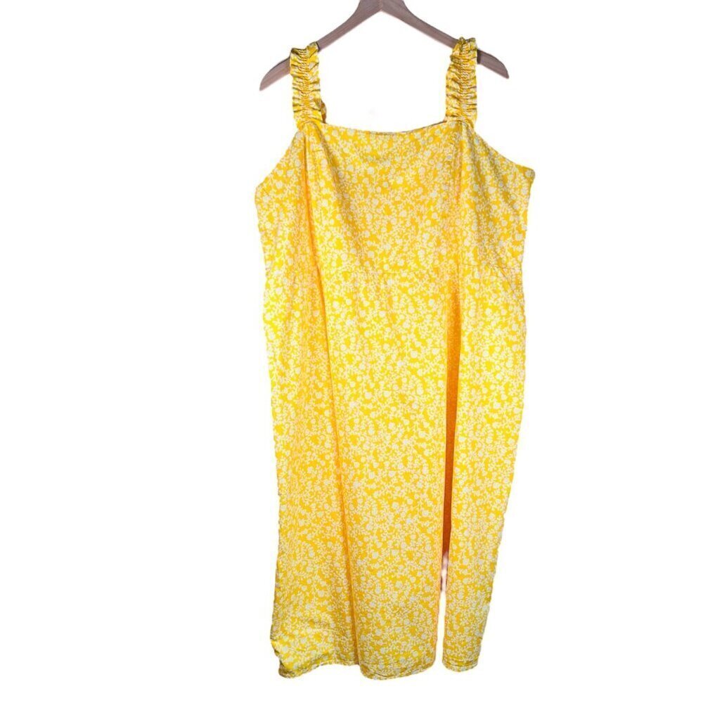 brunch dress h&m | Dresses | Hm Size Xxl Floral Cotton Picnic Cottage Ruffle My Actual Bust is:30
